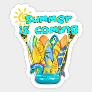 summer is coming 3 Sticker